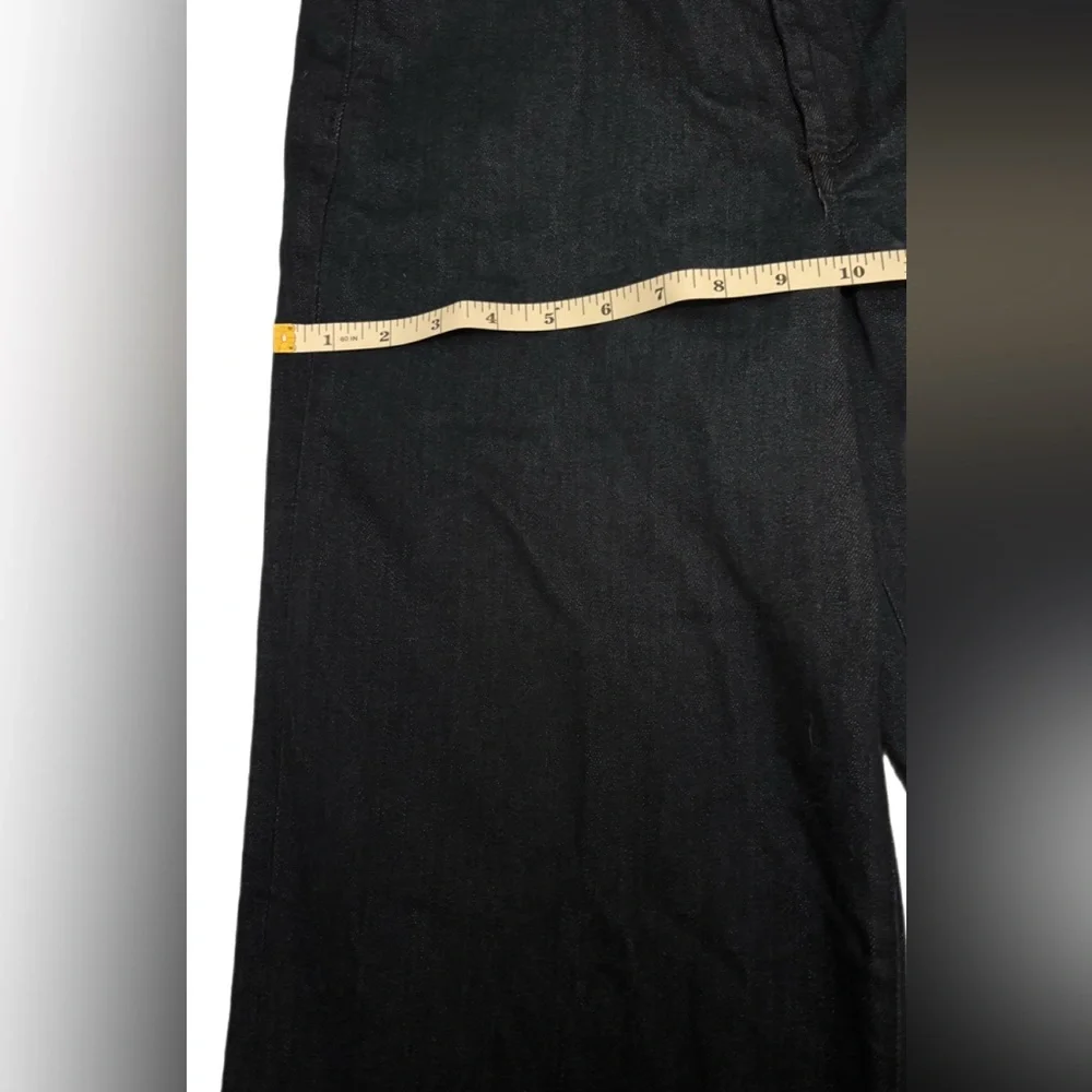 Frank & Eileen Italian East Galway Wide Leg Raw Hem Jeans Dark Wash Size 30 - Picture 6 of 10